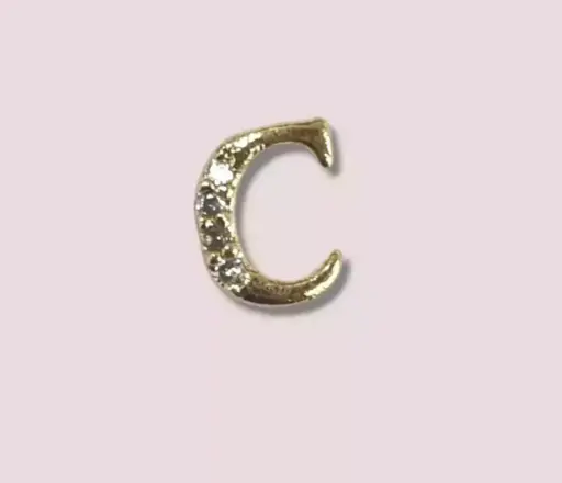 [PL-100] Joyeria para uñas letras surtidas ___ PACK X25