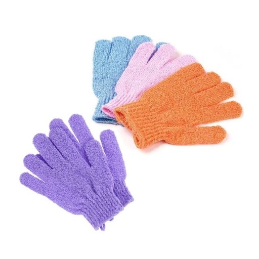 Guantes exfoliantes colores surtidos 