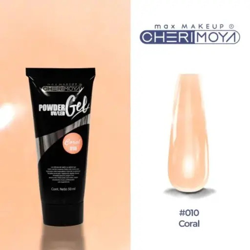 [SUCH005-010] Powder gel 010 Coral  uv/led 50ml CHERIMOYA  