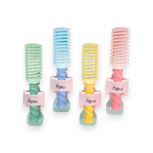 [MP-KP095A] Cepillo desenredante forma cuadrada colores MELY___PACK X3PC