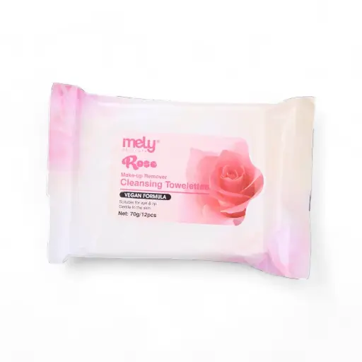 [PM-891003] Toallitas limpiadoras desmaquillante rose 70G MELY___PACK X6PCS