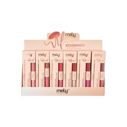[PM-814016] Labial gloss liner set 3 en1 MELY___ CAJA X24PCS 