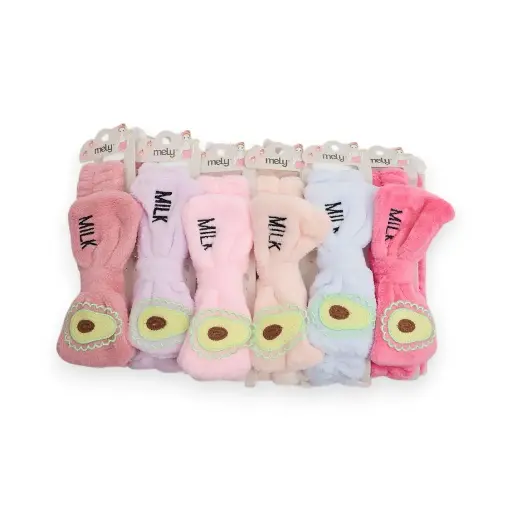 [PM-320-4] Vinchas de maquillaje moño con palta MELY___PACK X12PCS.