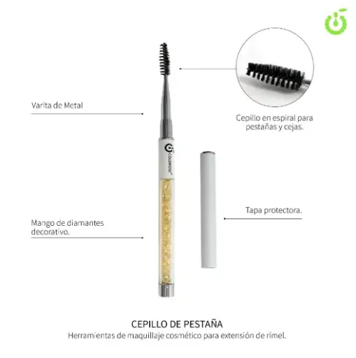 [CR000016] Cepillo para pestaña coldrose CHERIMOYA___PACK X10