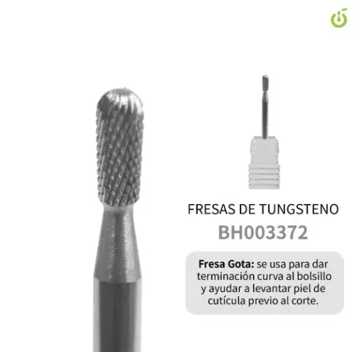 [BH003372] Fresa Tungsteno gota CHERIMOYA___PACK X10