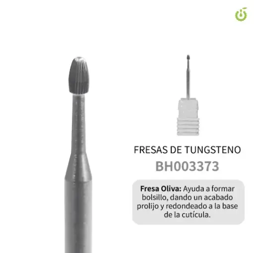 [BH003373] Fresa tungsteno oliva CHERIMOYA___PACK X10 