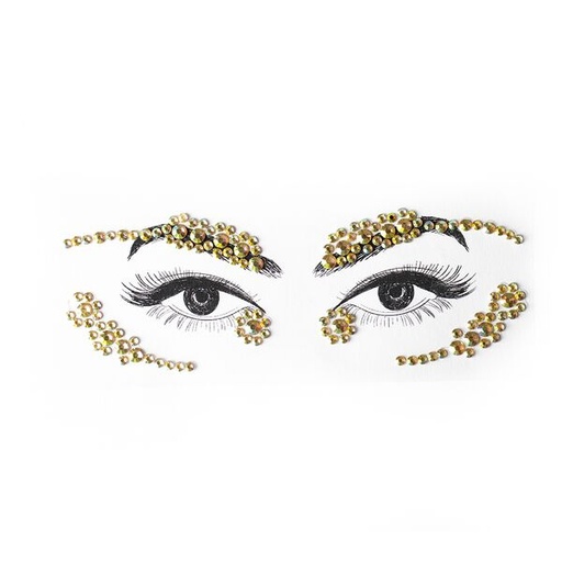 [PG-D491-2-Z] Gemas/Strass Para el Rostro Varios Tonos City Girl ___ PACK X5 