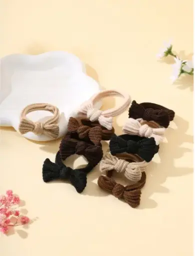 [Py-5286X50] Colitas de/para Cabello Moñito Gamuzado ___PackX50Und