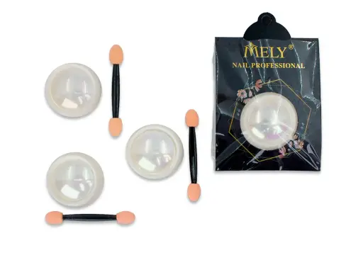 [PM-9658]  Polvo neon para uñas MELY___ PACK X3PCS  