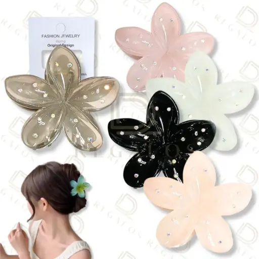 [PT-681921] Broches flor hawaiana 6Und
