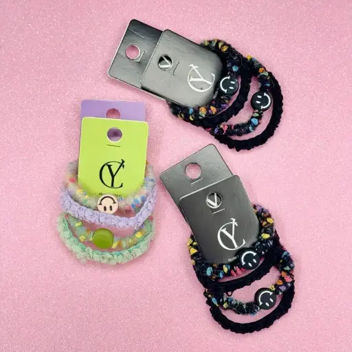 [PY-3992X12] Colitas de/para Cabello  EMOJI___ Pack x12Und