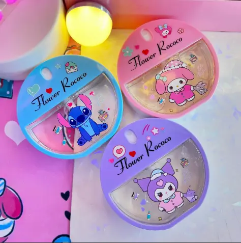 [PY-69203X6] Perfume de/para nena Hello Kitty, Santio y Stich FLOWER ROCOCO ___Pack X6Und