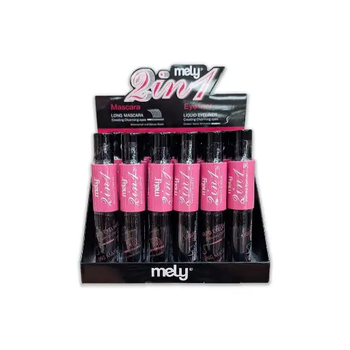 [PM-812003] Mascara de pestañas y delineador 2en1 MELY___CAJA X24PCS  
