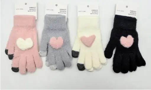 [PG-38184-3] Guante para invierno corazón 