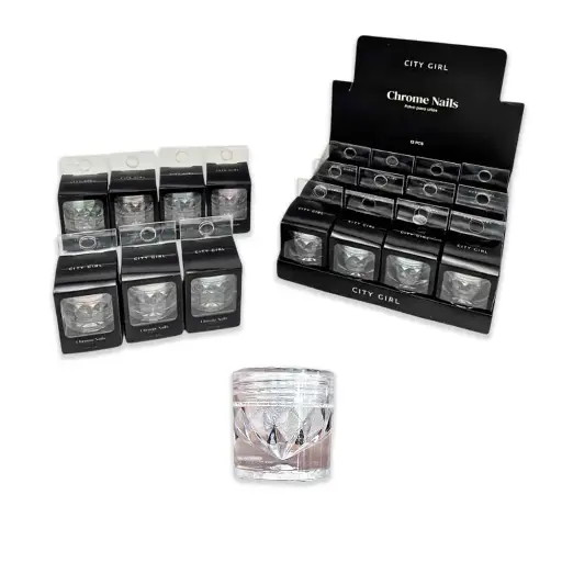 Polvos para uñas cromados City Girl