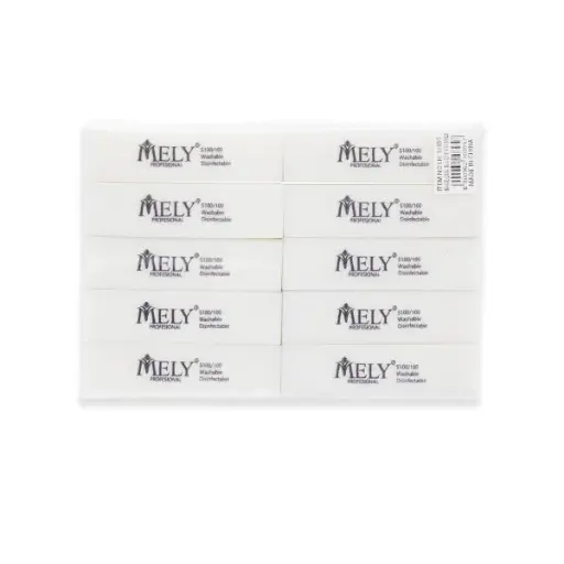 [PM-10895] Set de limas bloque blanco x10 und MELY ___ PACK X3