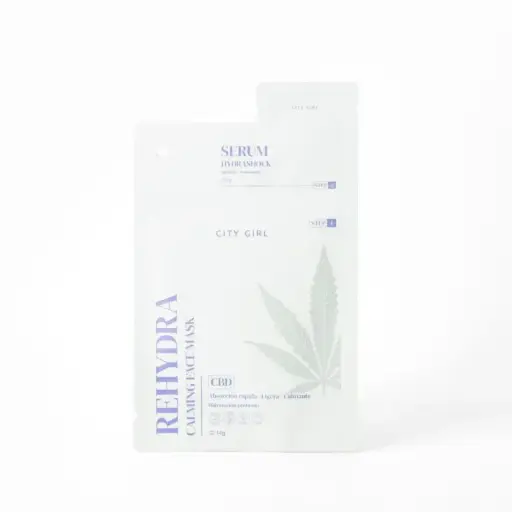 Mascarilla de canabis + serum Hidrashock City Girl 