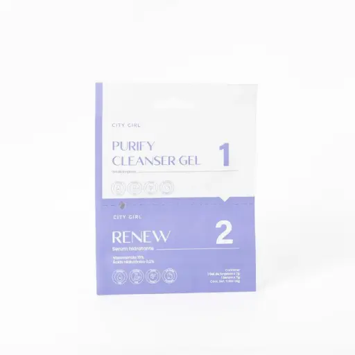 2 en 1 gel limpiador y serum City Girl 