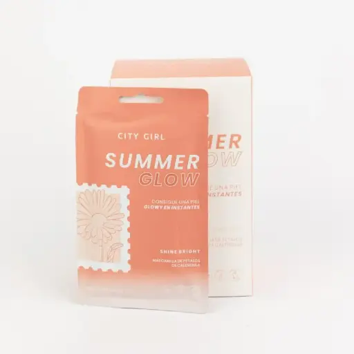 Mascarilla facial Summer Glow pétalos de caléndula City Girl 