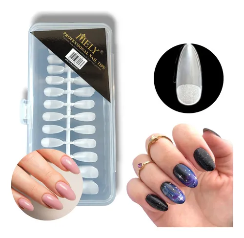 [PM-6116] Uñas postizas mate almendra x240pcs MELY ___PACK X3