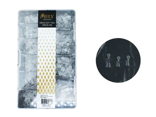 [PM-26582] Uñas press on para pies 500 pcs MELY ___PACK X2