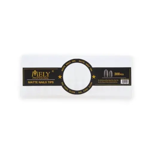 [PM-7109] Tips para uñas soft gel mate forma almendra  X300PCS MELY___PACK X3