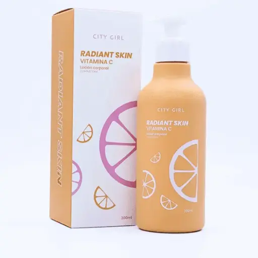 loción corporal Radiant Skin vitamina C 50ml City Girl 