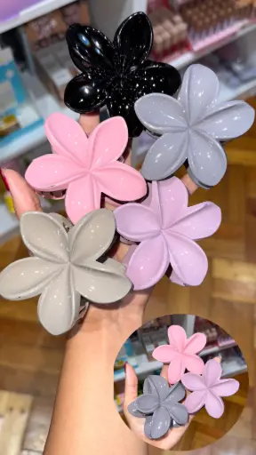 [PT-090912] Broches flor hawaiana set x6Und 