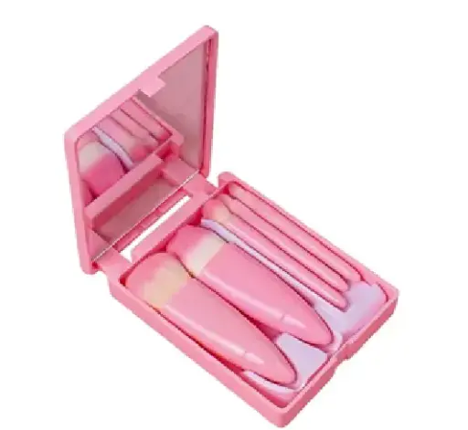 [PL-5213] Juego De Brochas De Maquillaje De Viaje De 5 Piezas Mini Kit