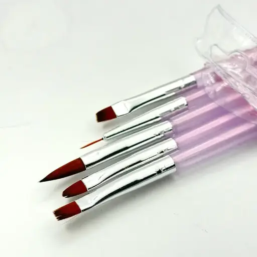 [PY-1212X3] Pincel Manicura x5 SATINADO ___Pack x3Und