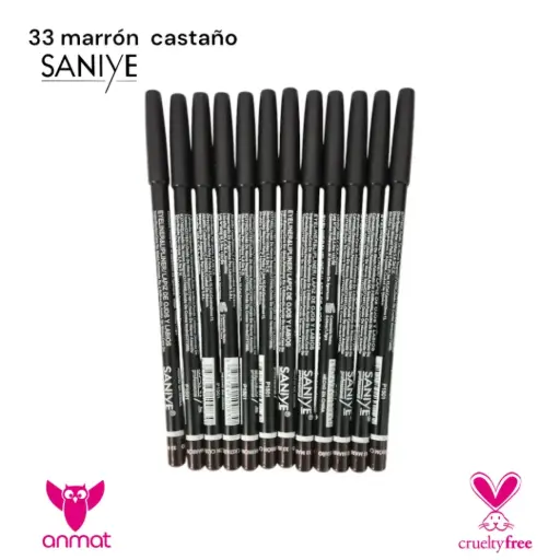 Lápiz delineador de/para ojos y labios SANIYE "colores serie B" ___PACK X12  