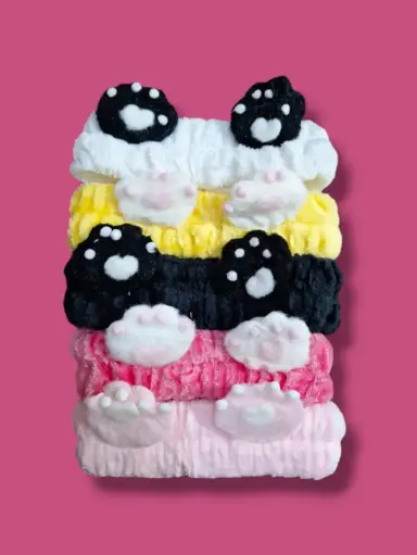 [PE-12TSA3SFD015] Vinchas de/para maquillaje Patita de Oso