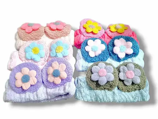 [PE-10TSA3SFD017] Vincha de/para Cabello con Orejitas de Flores