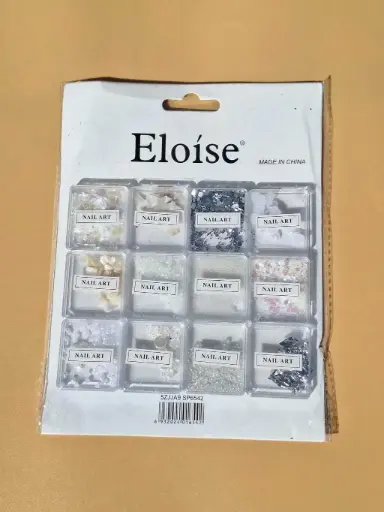[PE-10ZJJA7  SP6542] Set de X12 decoración para uñas SURTIDO ELOISE
