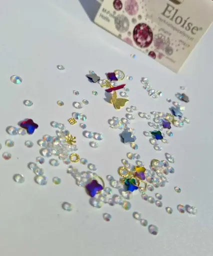 [PE-10ZJJA10 SP6863] Set X12 Strass decoración para uñas Eloise