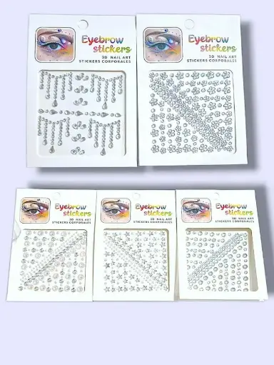 [PE-5TZA4LT-A12] Strass para la cara surtido ___ PACK X12
