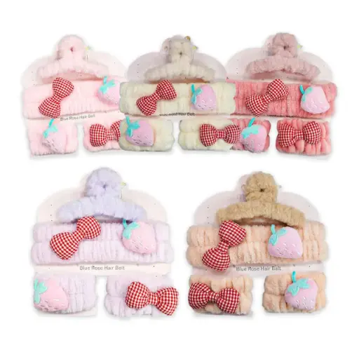 [PM-BA09A1025] Kit de vincha broche y muñequeras MELY___PACK X3