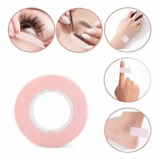 [PL-100141] Cinta hipoalergénica para pestañas ROSA ELOISE ___ PACK X6