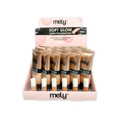 [PM-809015] Base de maquillaje soft glowsatin MELY___ CAJA X24PCS.