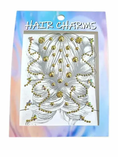 [PL-5TZA4LT-A11] Strass para el pelo surtidos ___ PACK X6