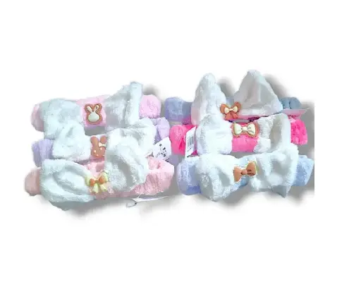 [PL-019499] Vinchas moño y flores ELOISE ___ PACK X6