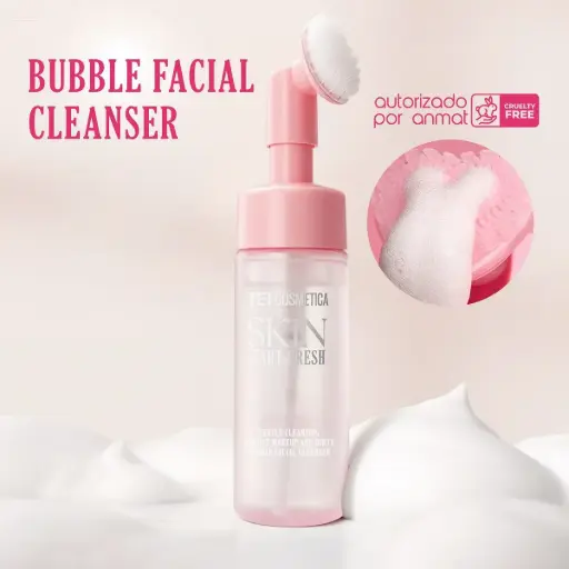 espuma limpiadora facial con cepillito Tei