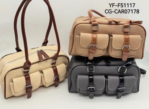 [PG-YF-F51117] CARTERA CON HEBILLAS CITY GIRL
