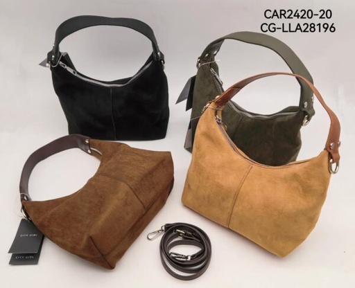 [PG-CAR2420-20] CARTERA GAMUZA CITY GIRL