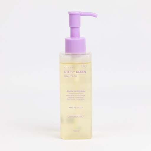 [PG-CG-OIL-502075-3] BEAUTY OIL ACEITE DE LIMPIEZA PARA PIEL GRASA – CITY GIRL 130ml