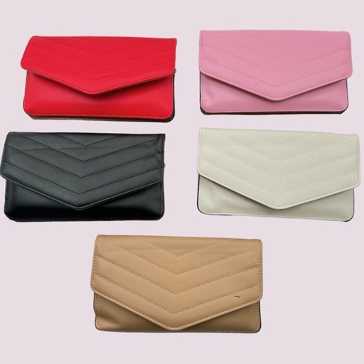 [PY-A-339 ] billetera lisa de mono con tiras 