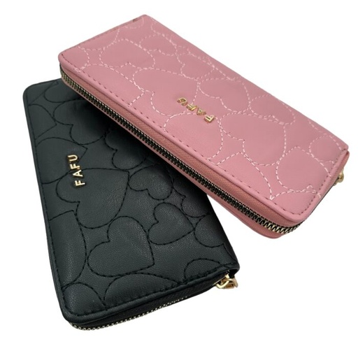 [PY-A-342] billetera simple 19cm corazon fafu 