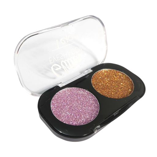 paleta de sombras ojos glitter eyeshadow 2 colores 8g. TEJAR 