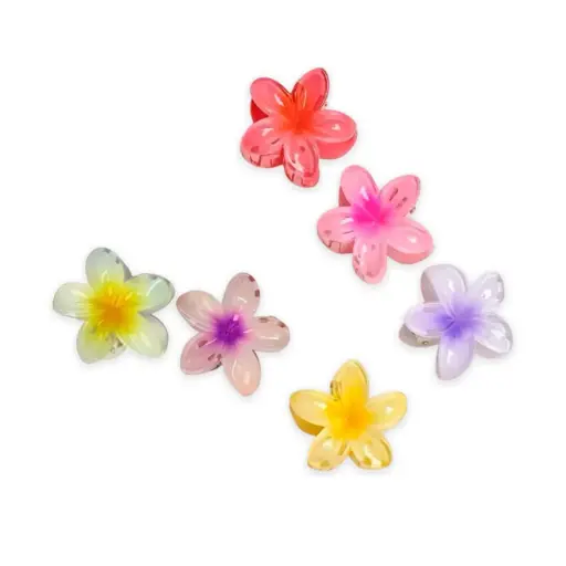 [PM-UT408023] Broche hawaiano pequeño flor degradé___PACK X12  
