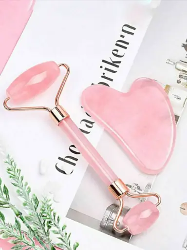 [PL-020549] KIT de piedra jade + rodillo de jade MASSAGE TOOL 